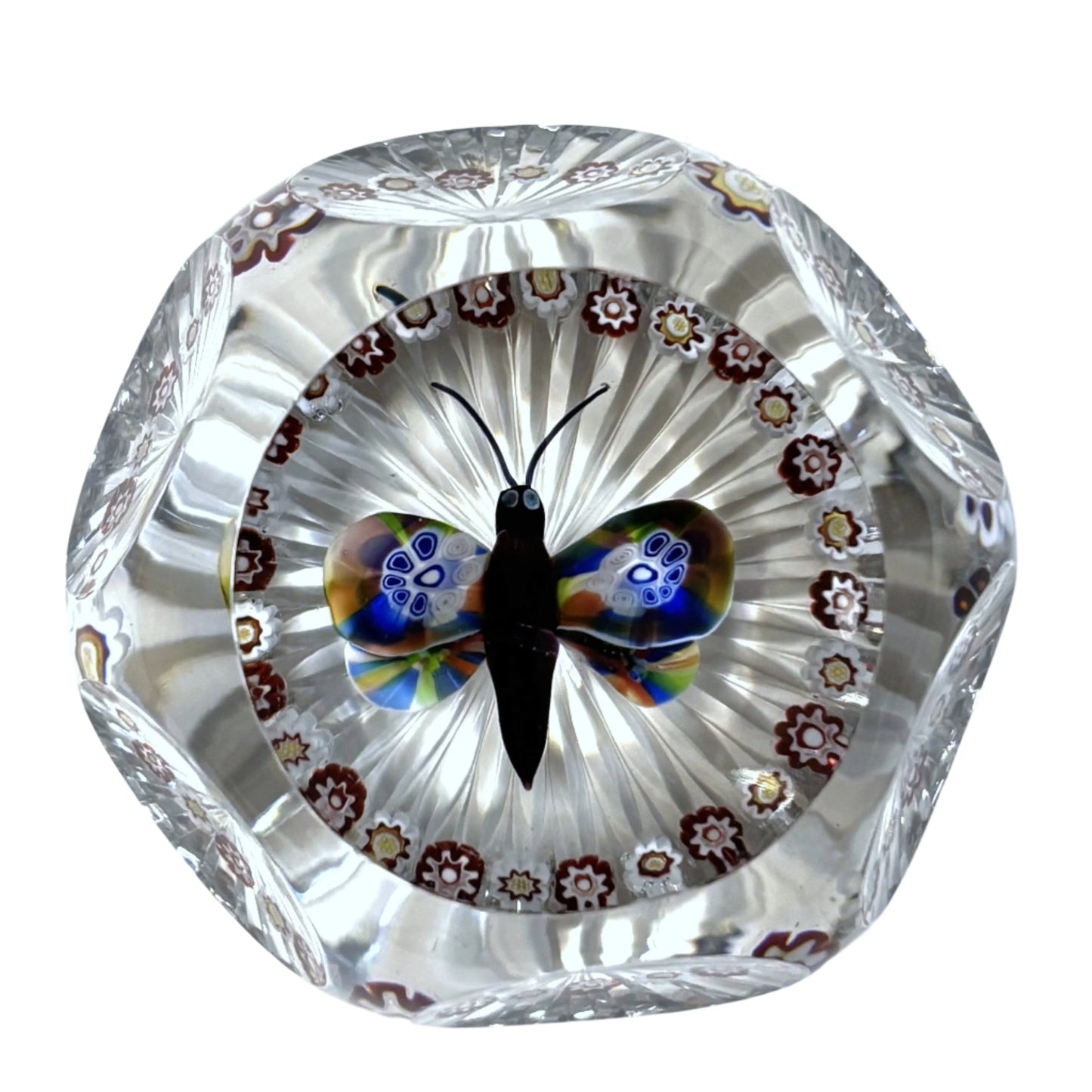 Antique Baccarat Butterfly Paperweight