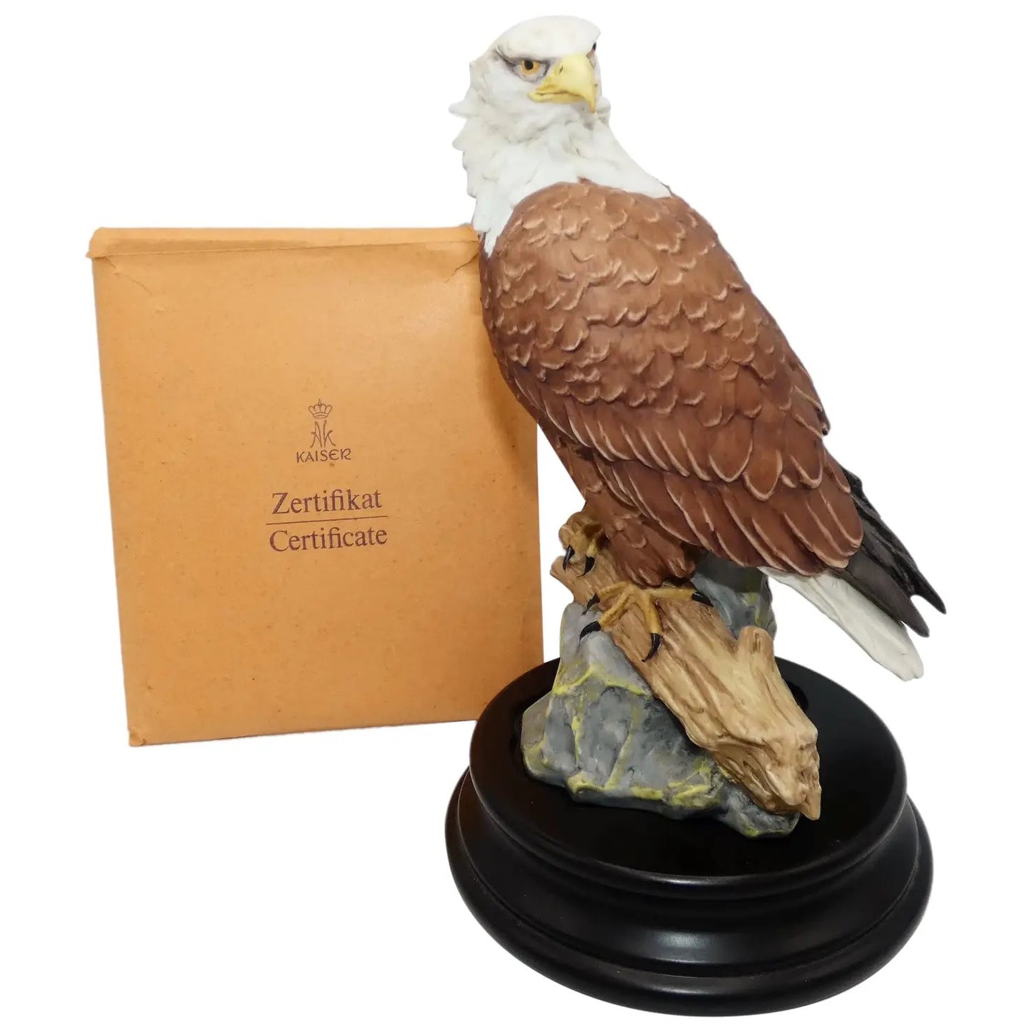 Kaiser Porcelain Bald Eagle with Stand