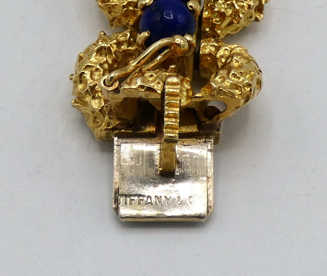 18K Gold Tiffany & Co. Lapis Bracelet