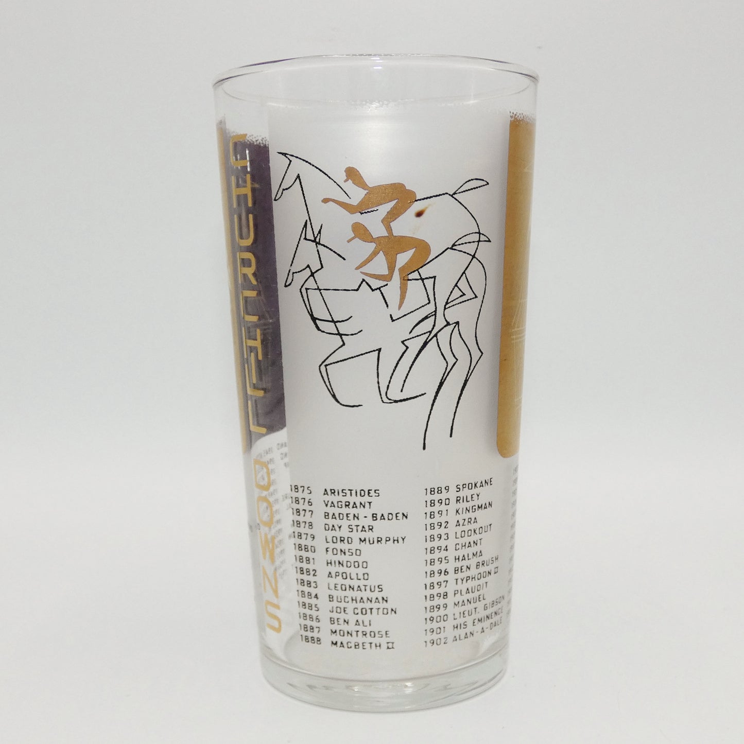 1958 Kentucky Derby Mint Julep Glass Cup