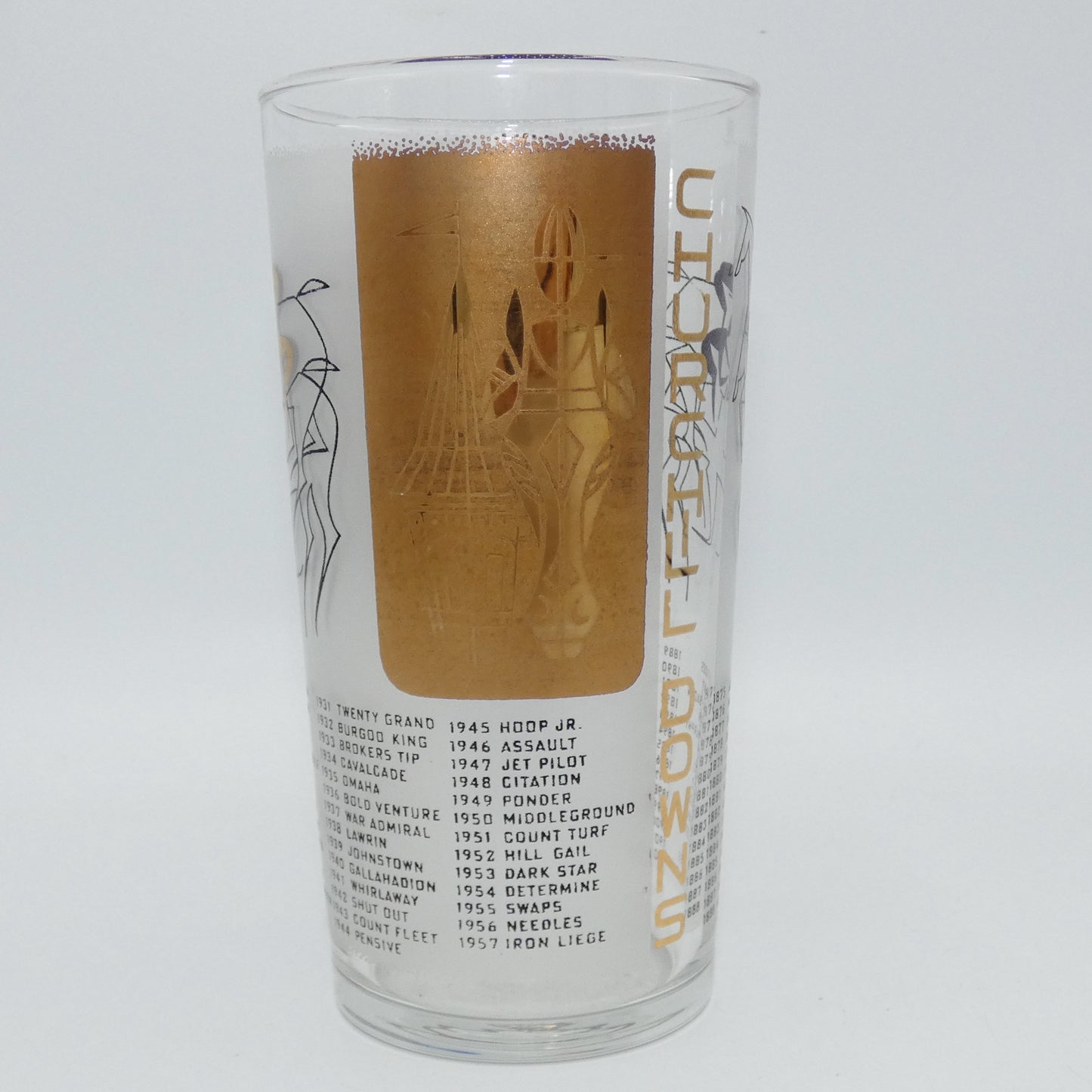 1958 Kentucky Derby Mint Julep Glass Cup
