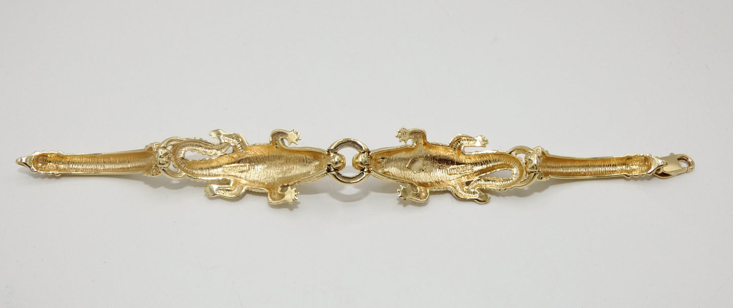 Gator Bracelet 14K Gold Alligator Bracelet