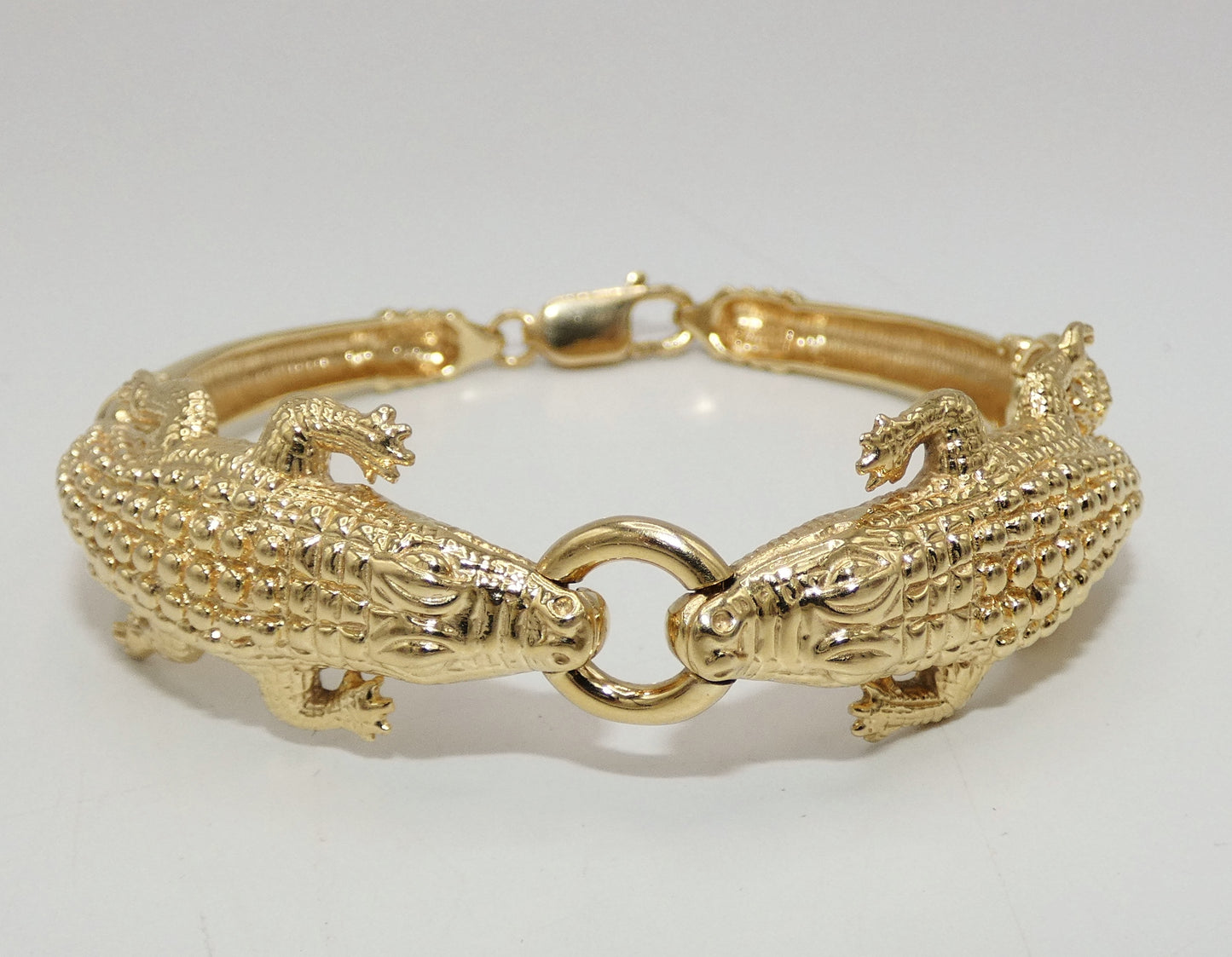Gator Bracelet 14K Gold Alligator Bracelet