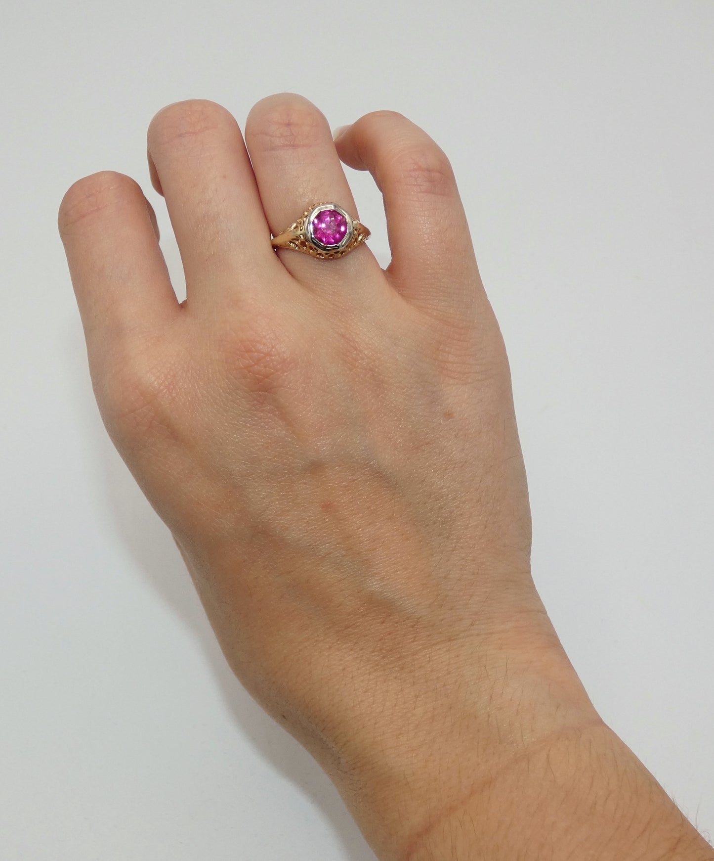 10K Gold Art Deco Ruby Ring