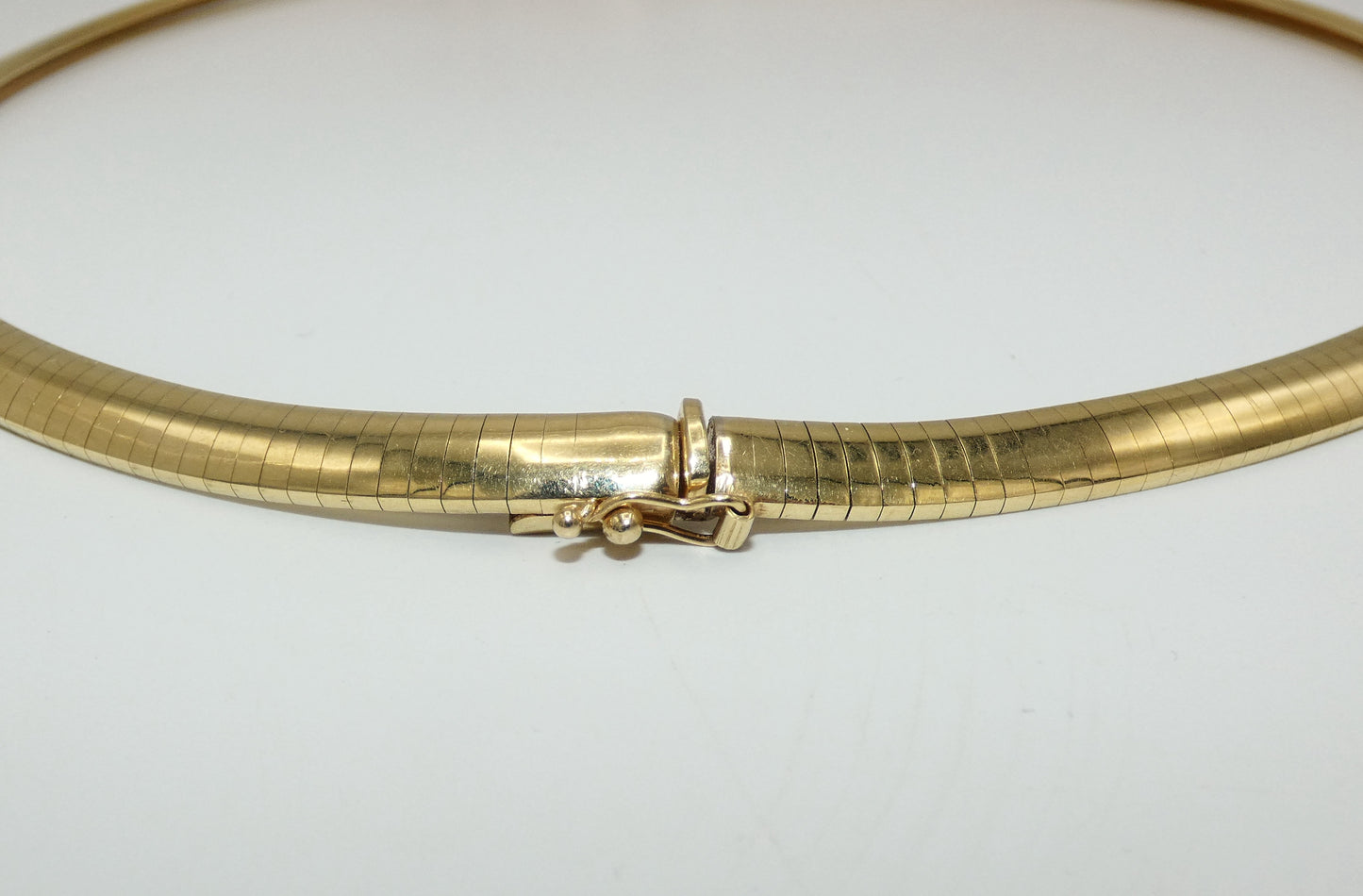 14K Gold Gator on 14K Omega Necklace
