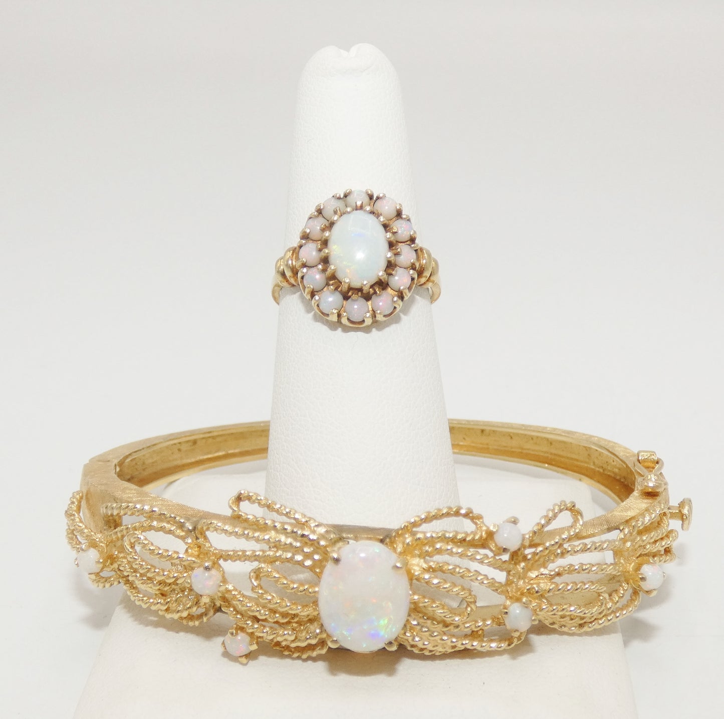 14K Gold Opal Cuff Bracelet by Crosby