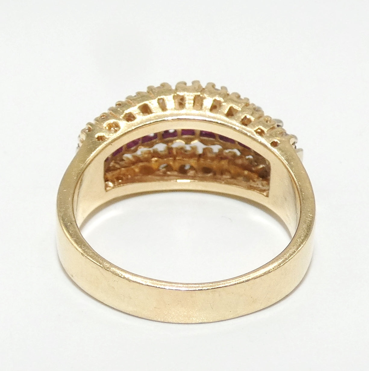 14K Gold Ruby & Diamond Ring