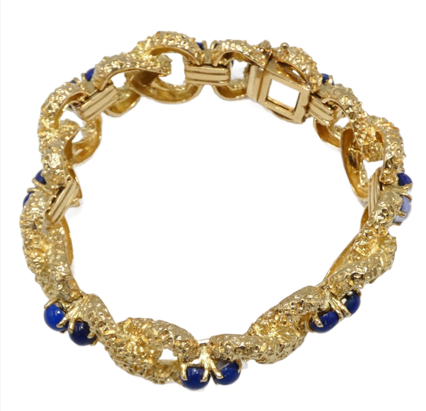 18K Gold Tiffany & Co. Lapis Bracelet