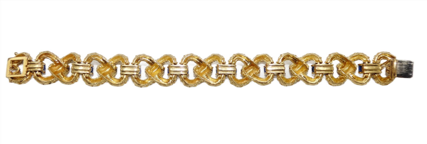 18K Gold Tiffany & Co. Lapis Bracelet
