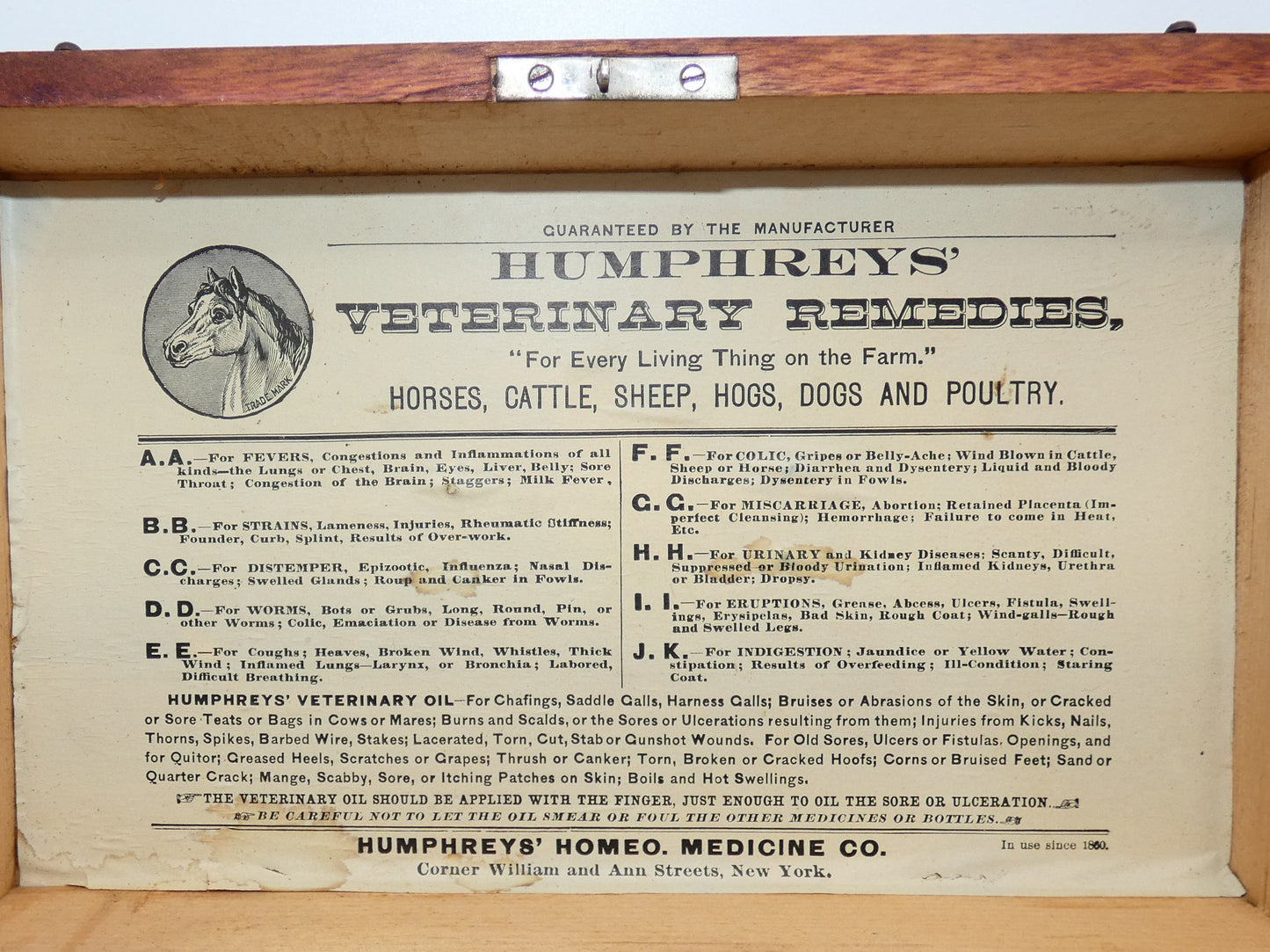 Humphrey's Veterinary Doctor's Box