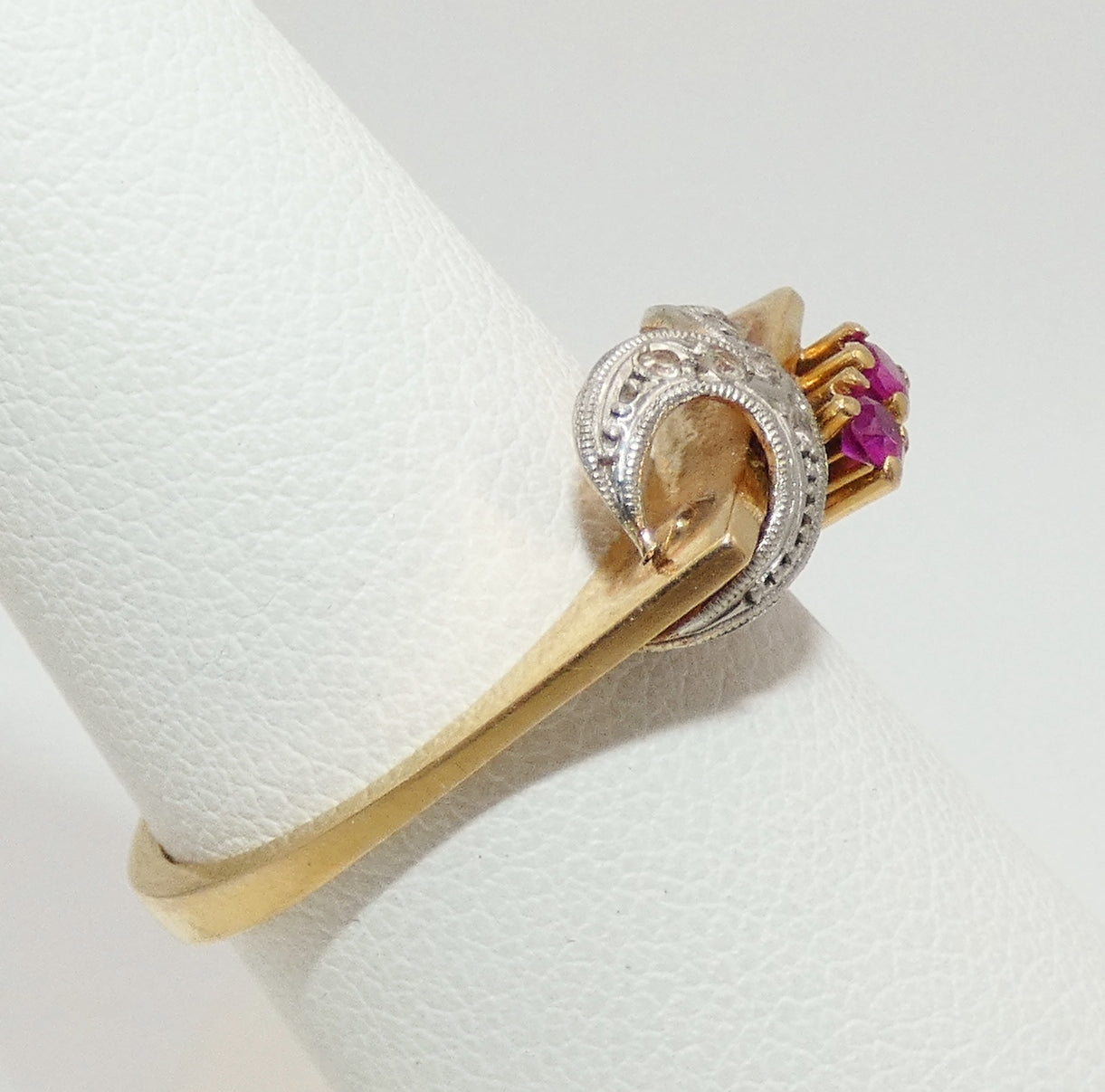 18K Gold Ruby & Diamond Custom Ring
