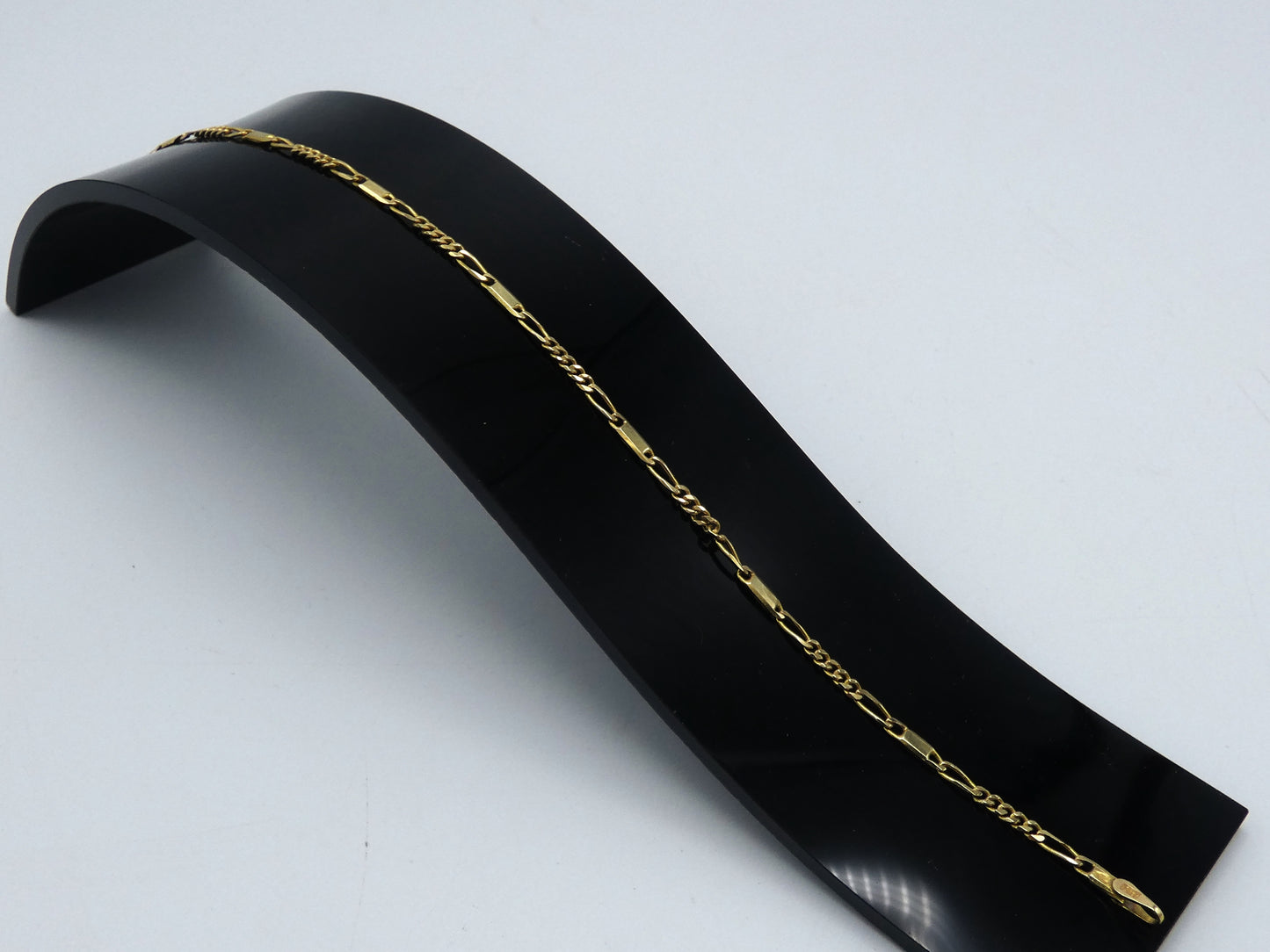 Figaro 14K Gold Ankle Bracelet