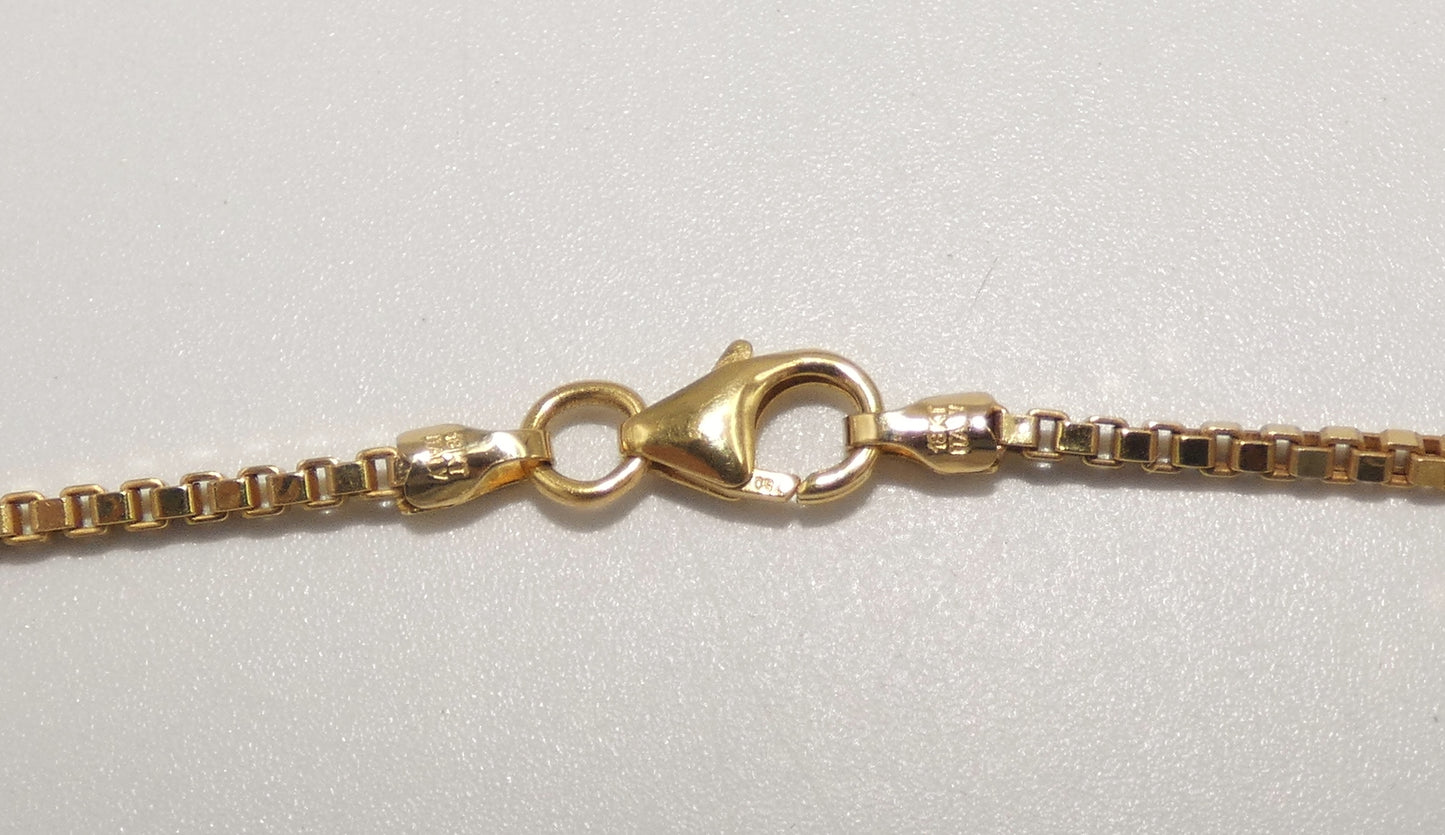 14K Gold Amethyst Pendant Necklace