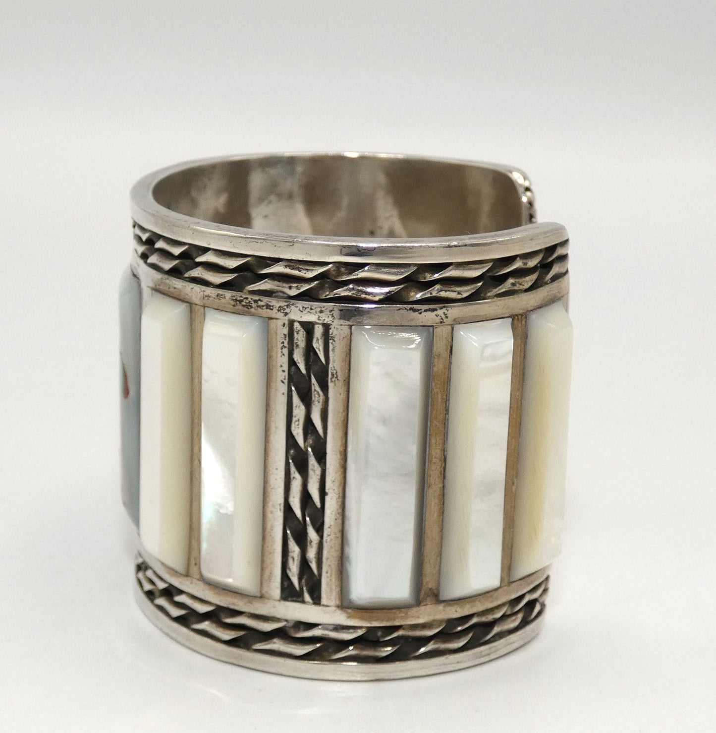 Native American Zuni Sterling Silver Cuff Bracelet