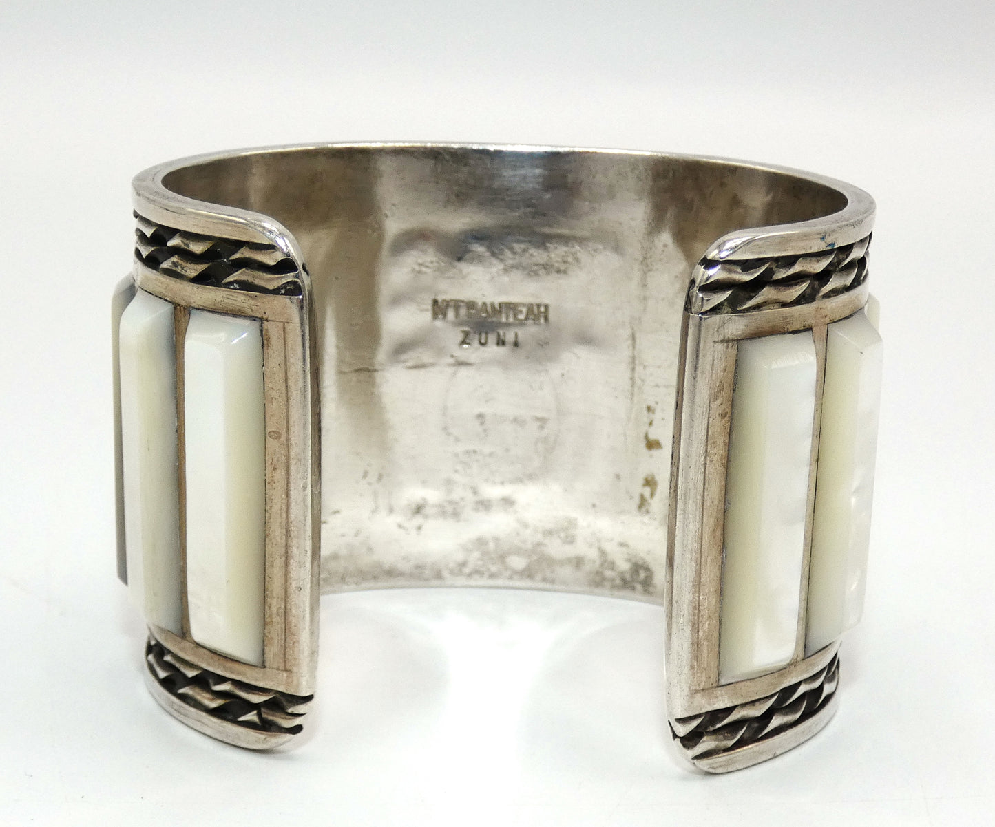 Native American Zuni Sterling Silver Cuff Bracelet