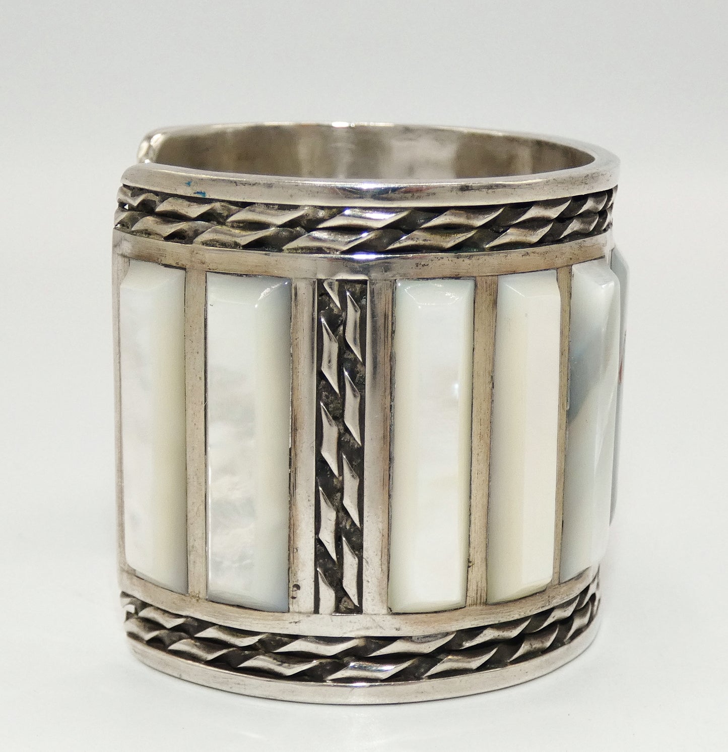 Native American Zuni Sterling Silver Cuff Bracelet