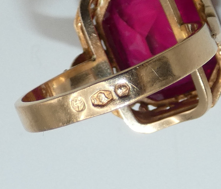 Russian Ruby Ring