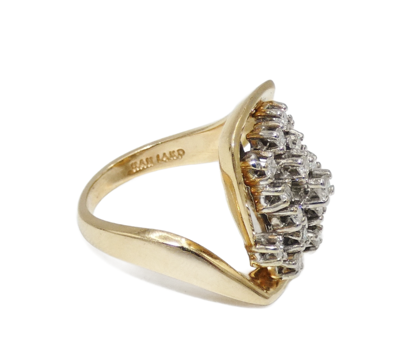 14K Gold Multi Diamond Ring