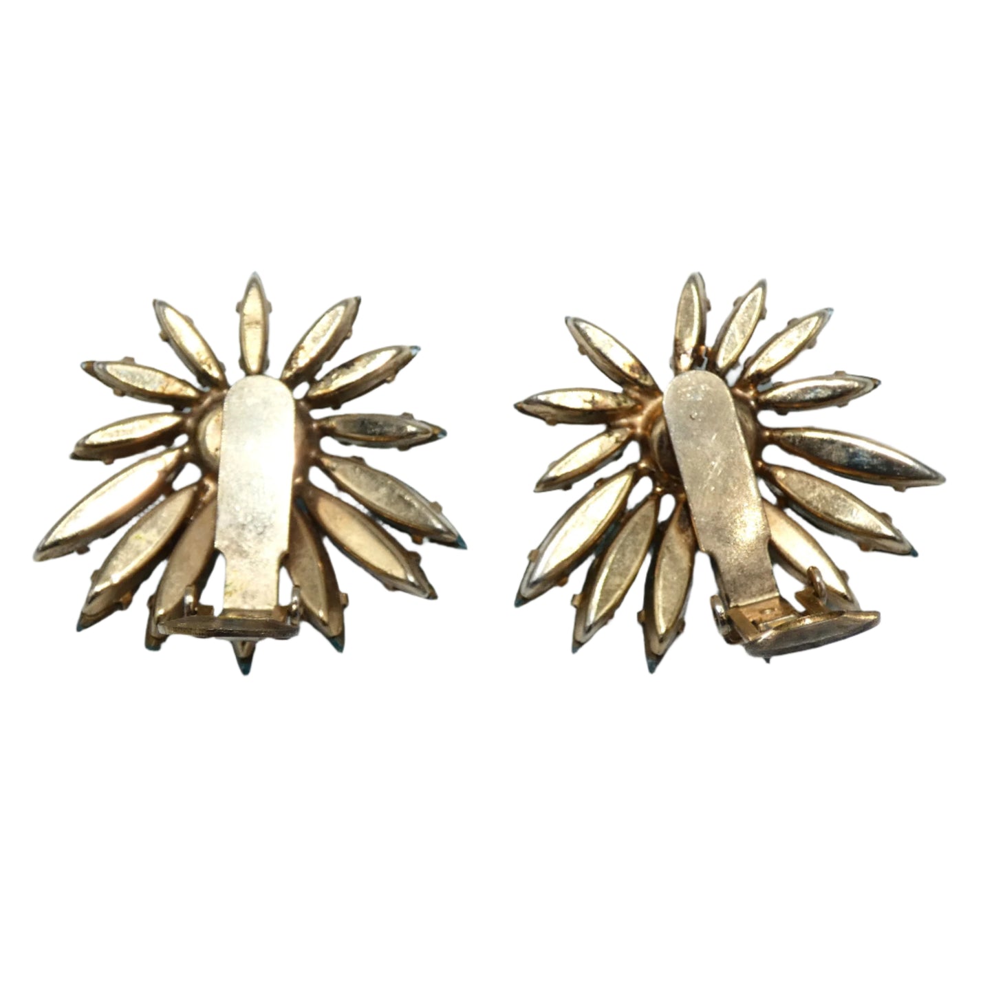 Schreiner Flower Brooch & Clip-On Earrings