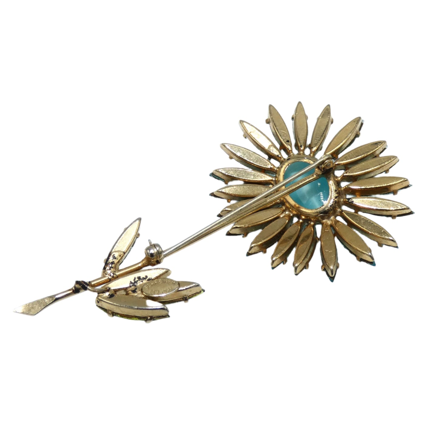 Schreiner Flower Brooch & Clip-On Earrings