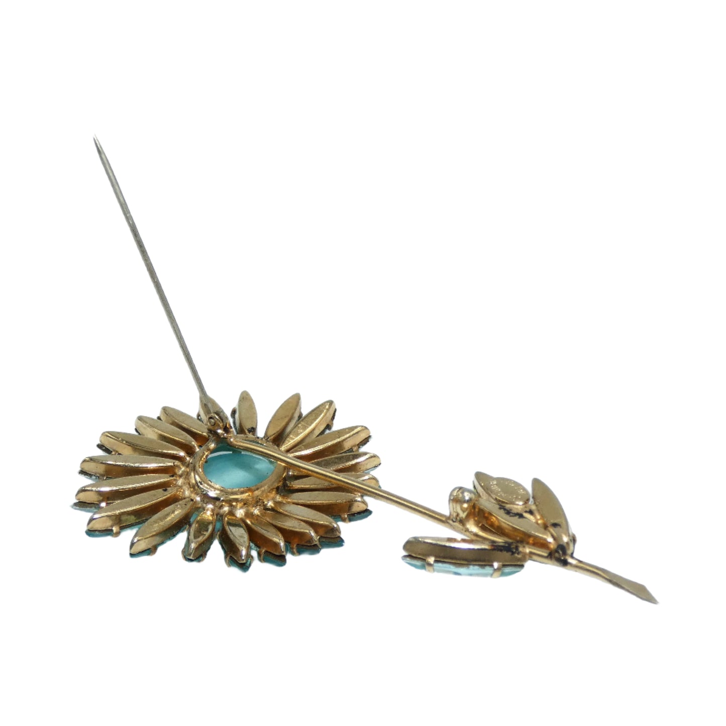 Schreiner Flower Brooch & Clip-On Earrings