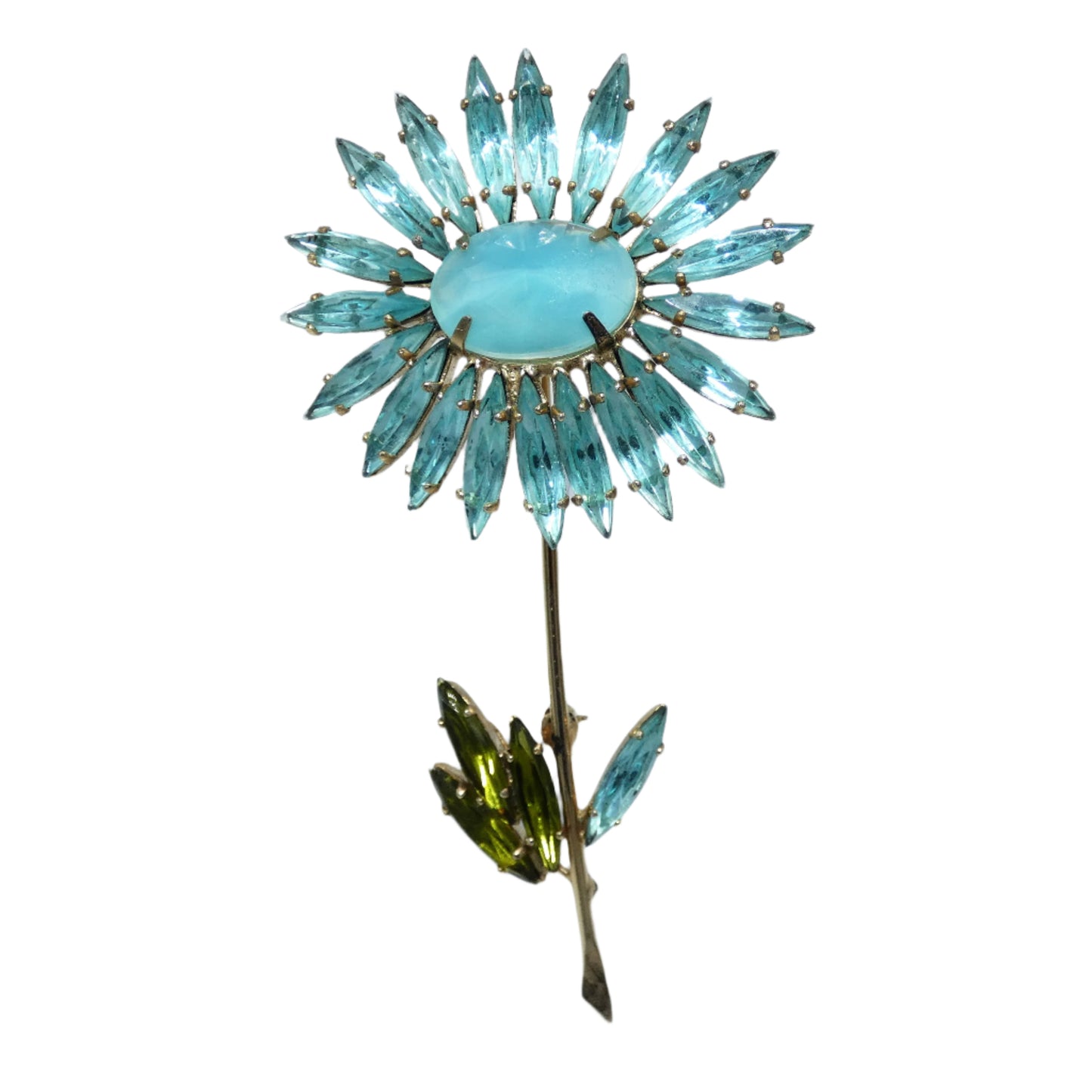 Schreiner Flower Brooch & Clip-On Earrings