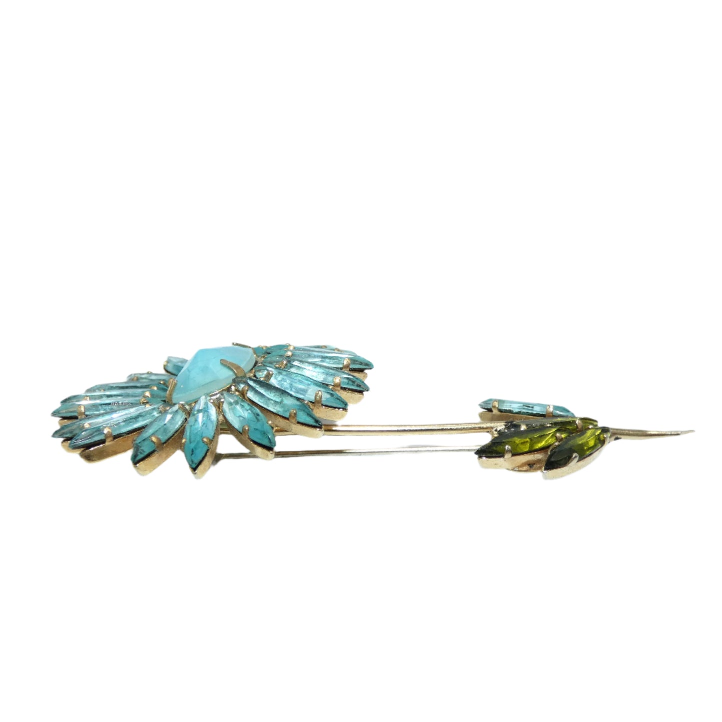 Schreiner Flower Brooch & Clip-On Earrings