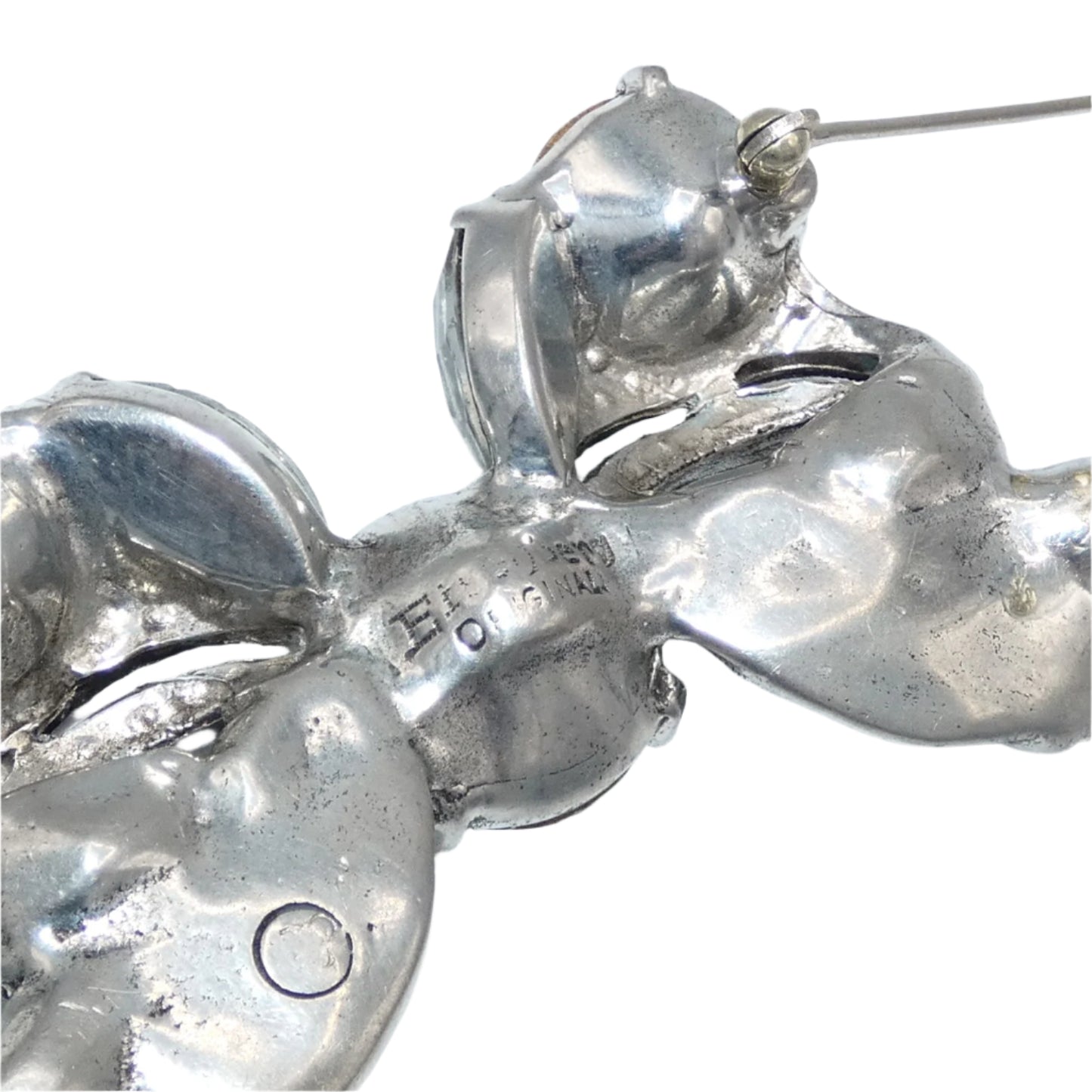 Eisenberg Original Crystal Butterfly Brooch