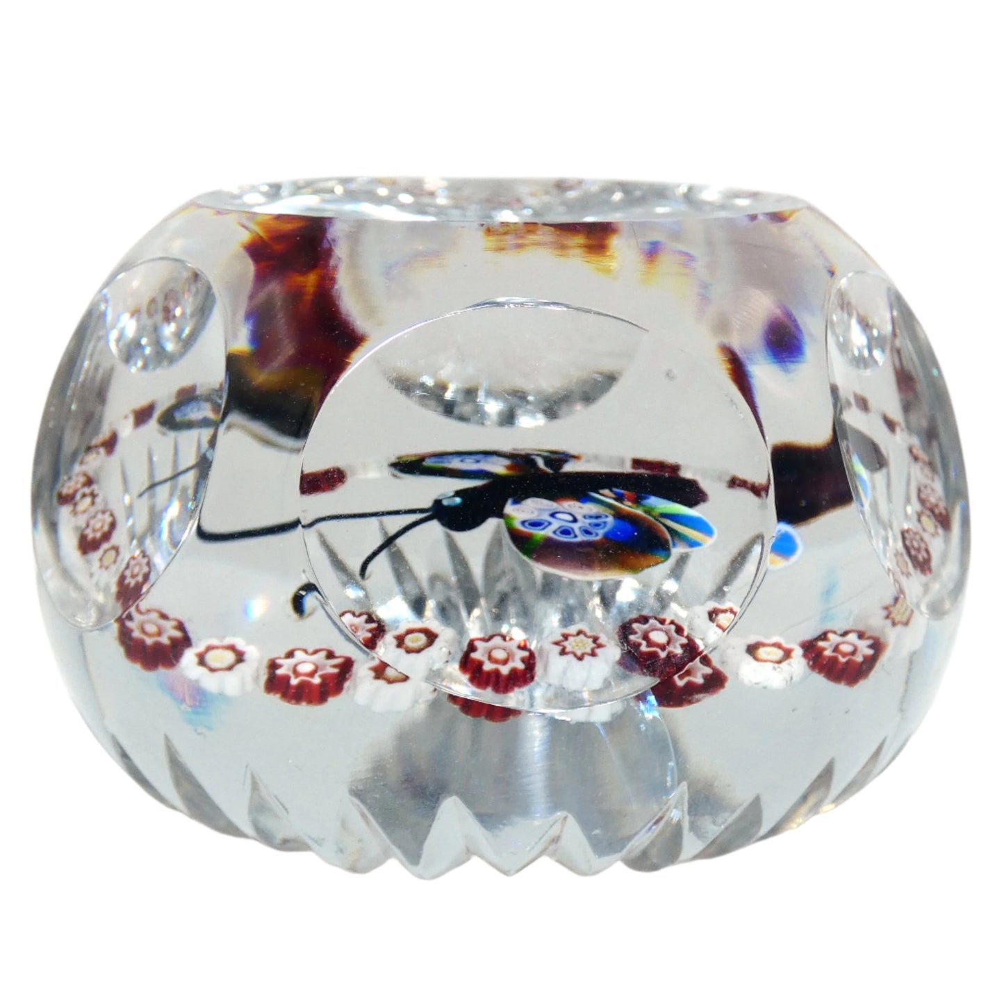 Antique Baccarat Butterfly Paperweight