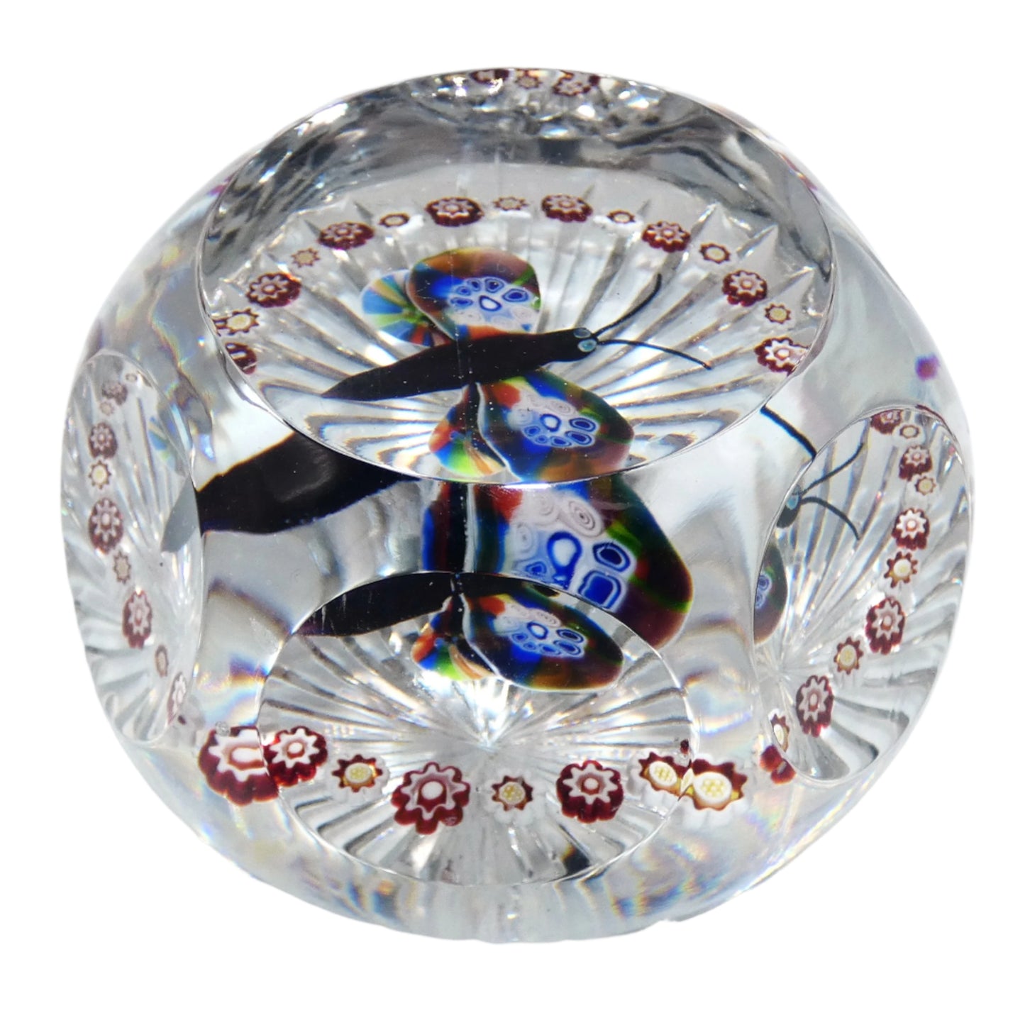 Antique Baccarat Butterfly Paperweight