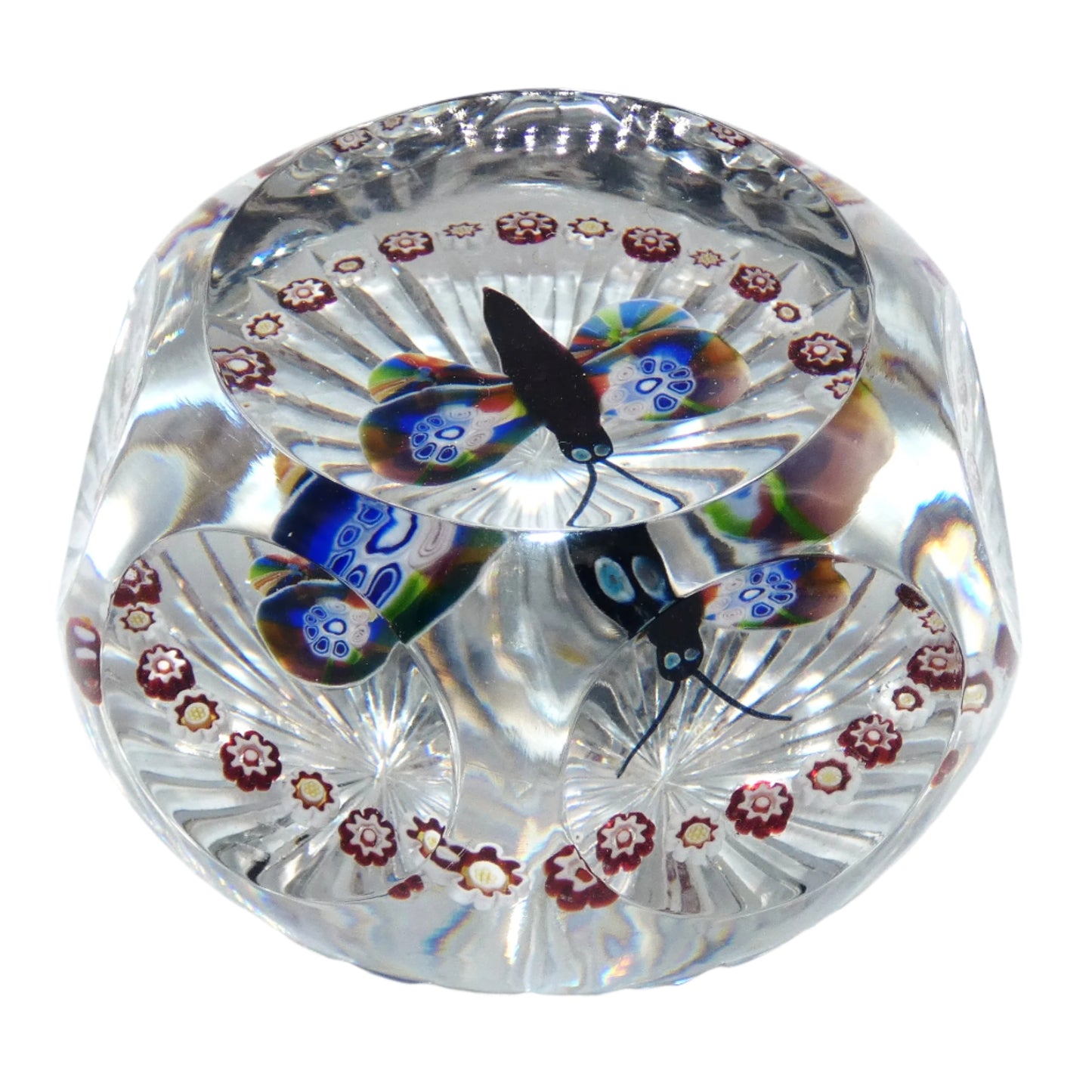 Antique Baccarat Butterfly Paperweight