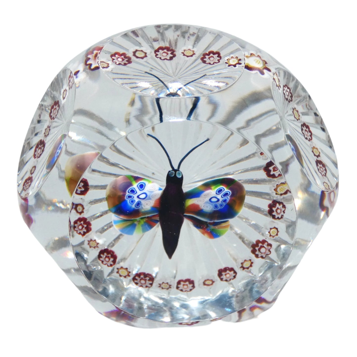 Antique Baccarat Butterfly Paperweight
