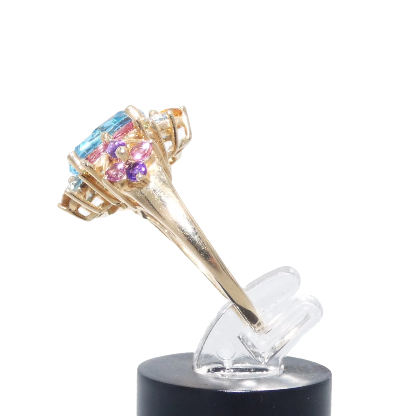 14K Gold Ring with Multi Gem Stones