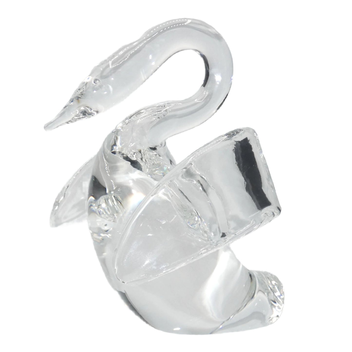 Steuben Glass Swan Rampant