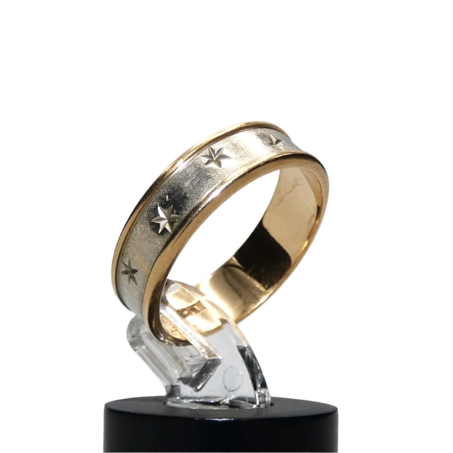 14K Gold Starry Band Ring