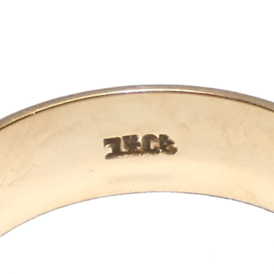 14K Gold Starry Band Ring
