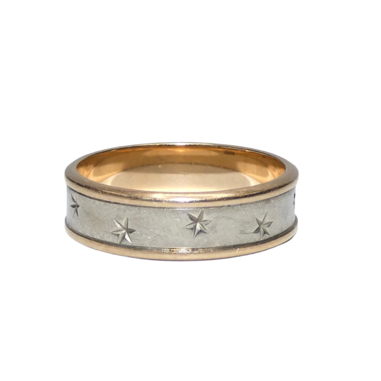 14K Gold Starry Band Ring