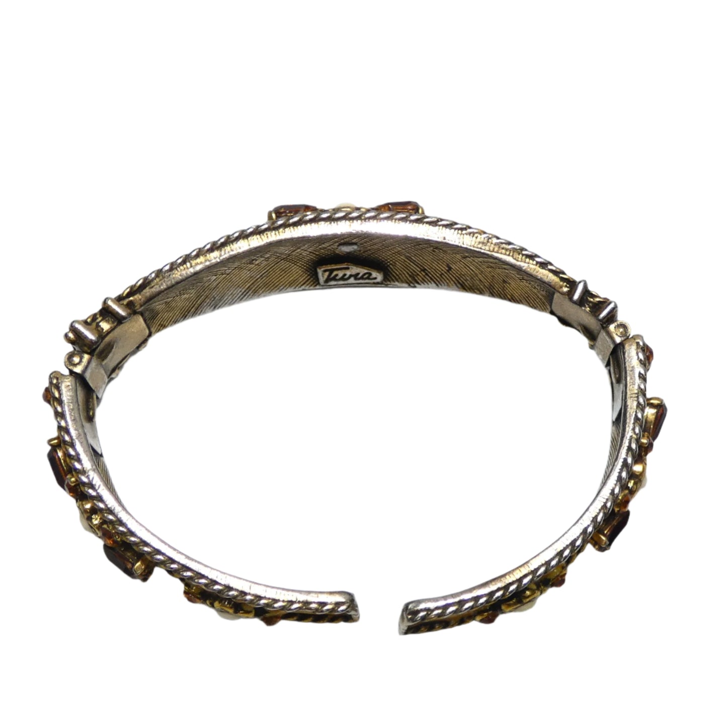 Tura for Christian Dior Yellow Enamel Bracelet & Earrings