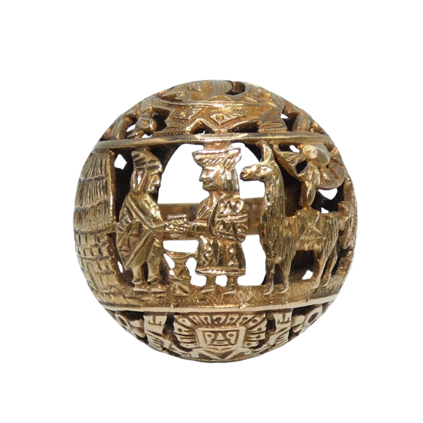 18K Gold Arte Orfebre Peruvian Ring