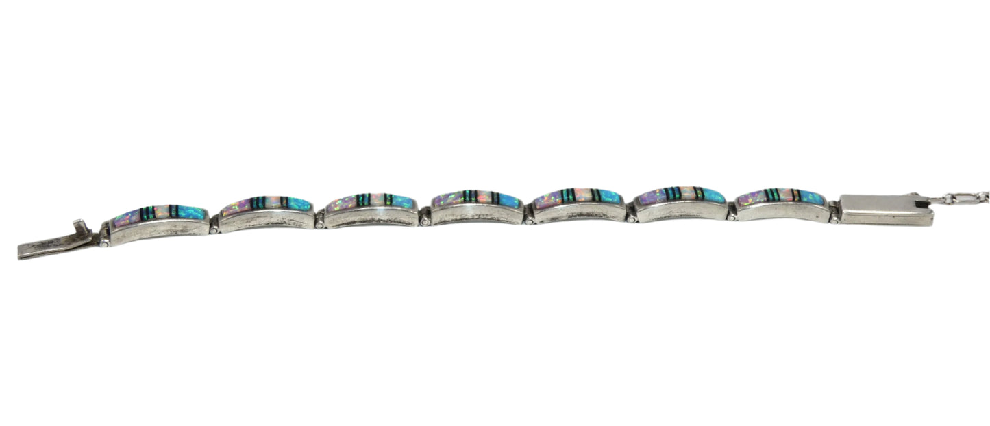 Rick Tolino Sterling Silver Opal Bracelet