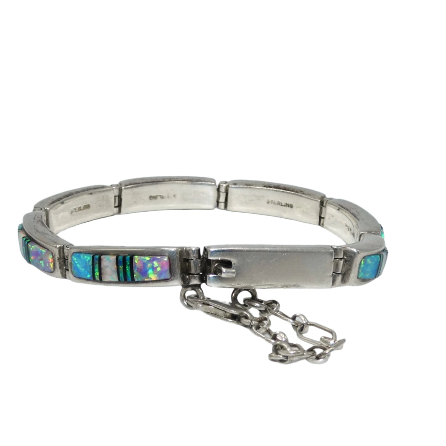 Rick Tolino Sterling Silver Opal Bracelet