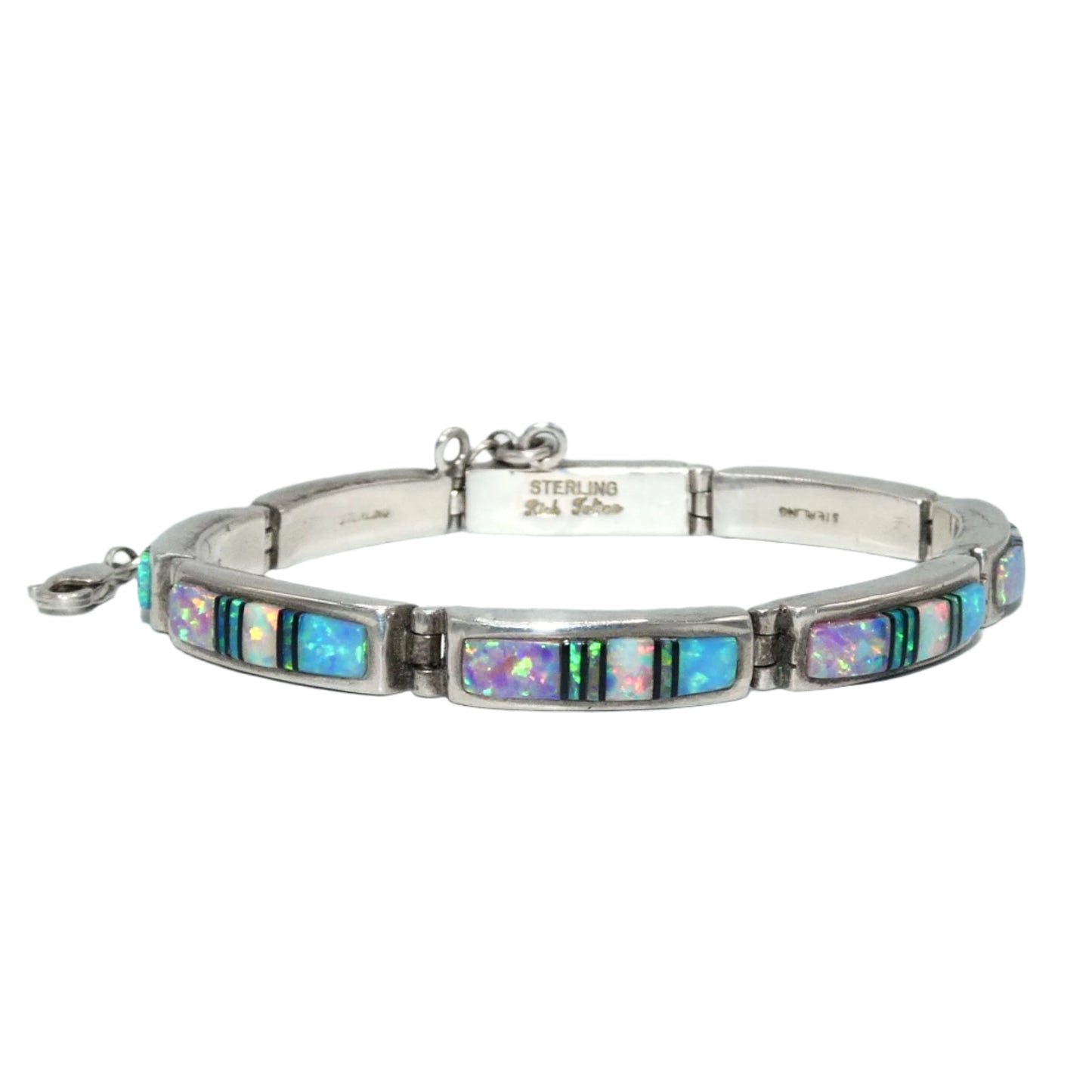 Rick Tolino Sterling Silver Opal Bracelet