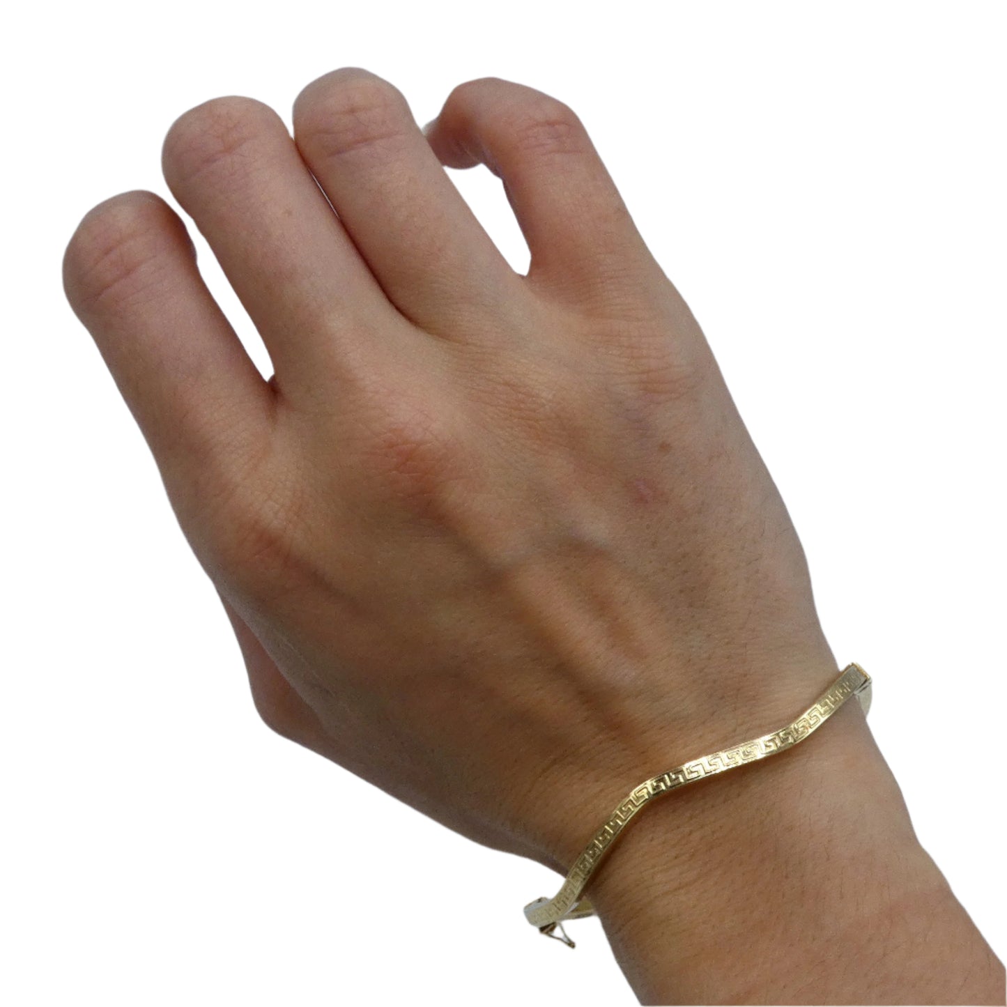14K Gold Wavy Bracelet