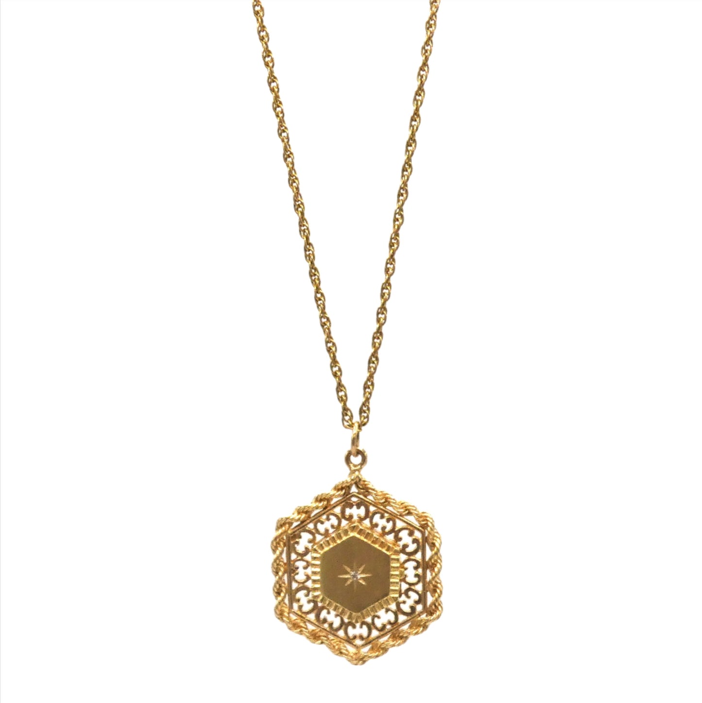 14K Gold Locket Necklace