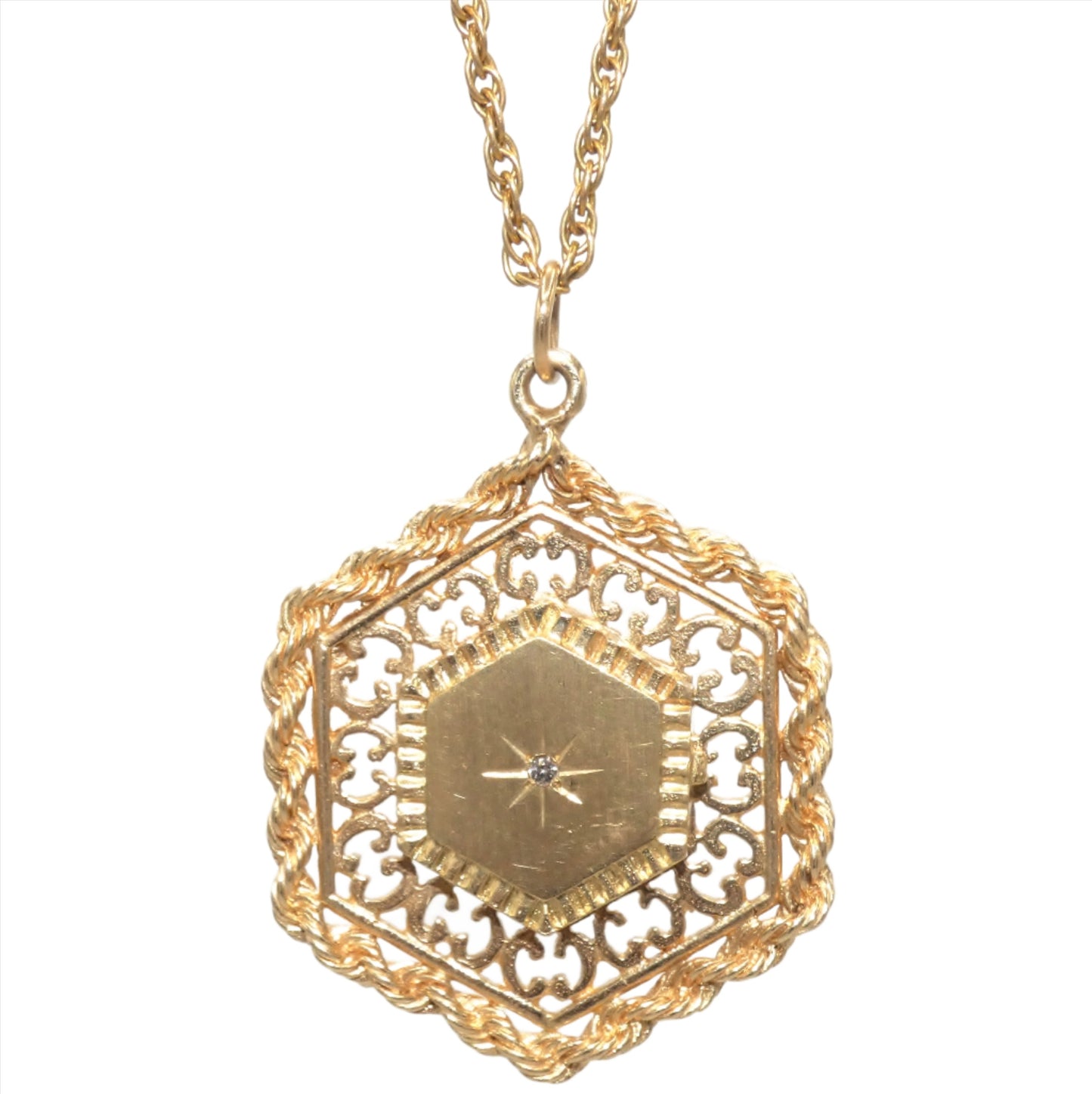 14K Gold Locket Necklace