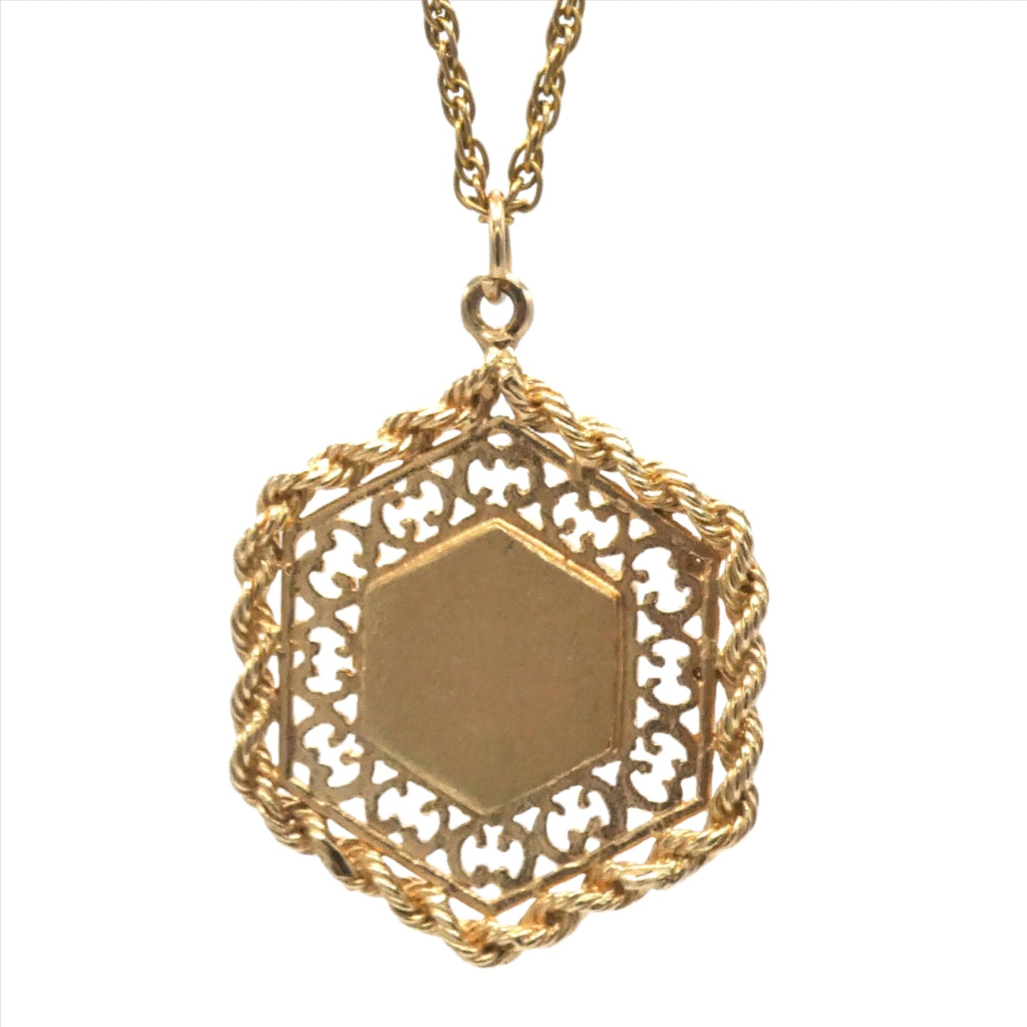 14K Gold Locket Necklace