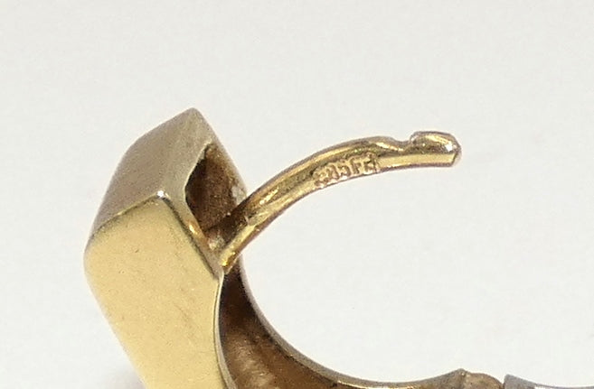 14K Yellow & White Gold Earrings