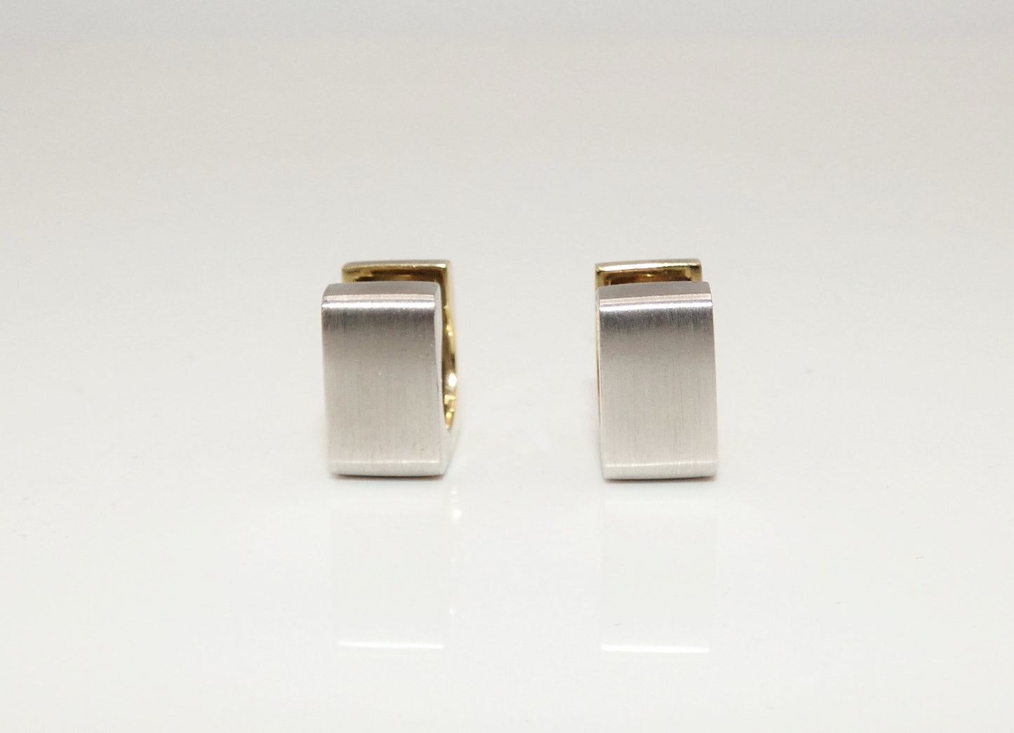 14K Yellow & White Gold Earrings