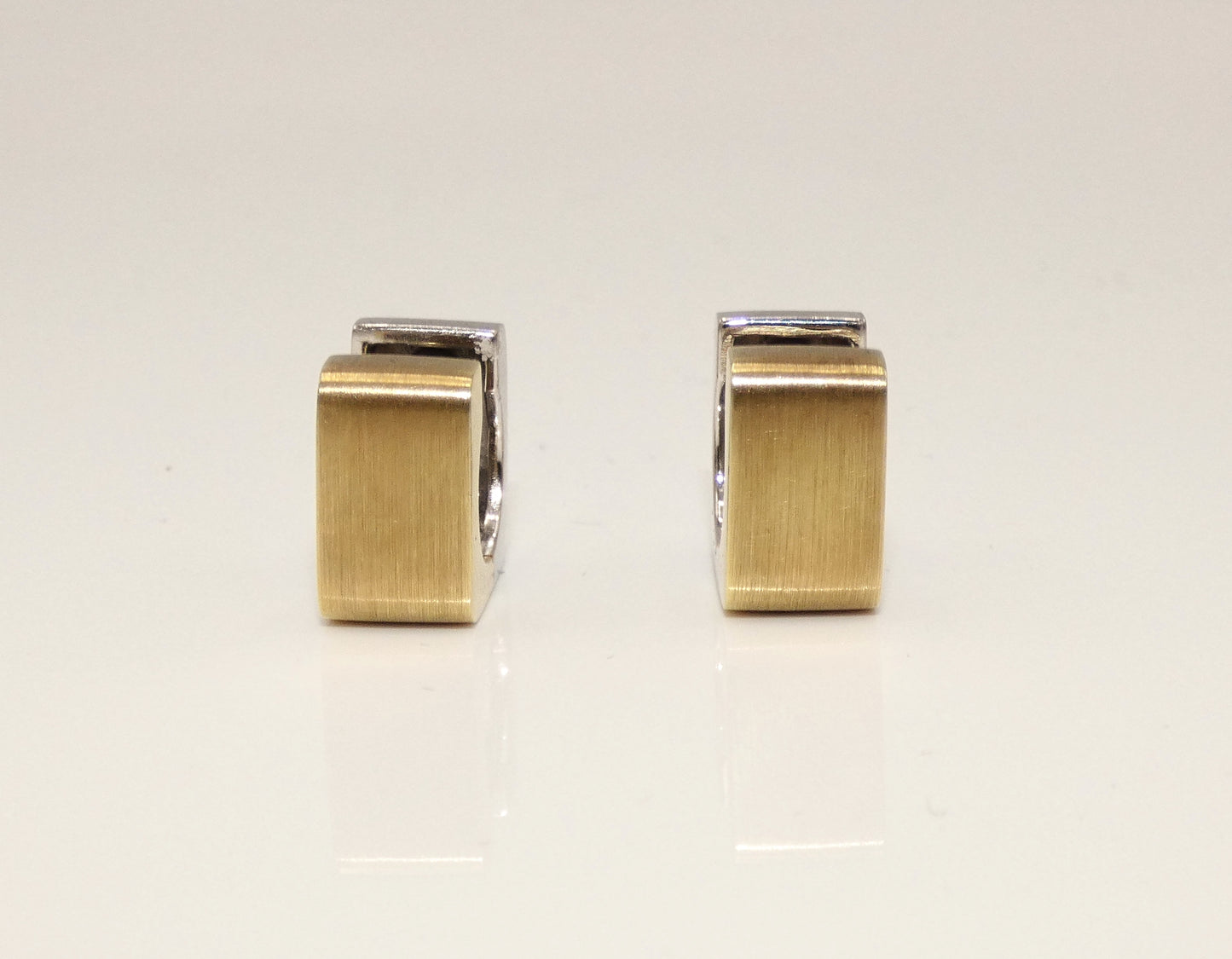 14K Yellow & White Gold Earrings