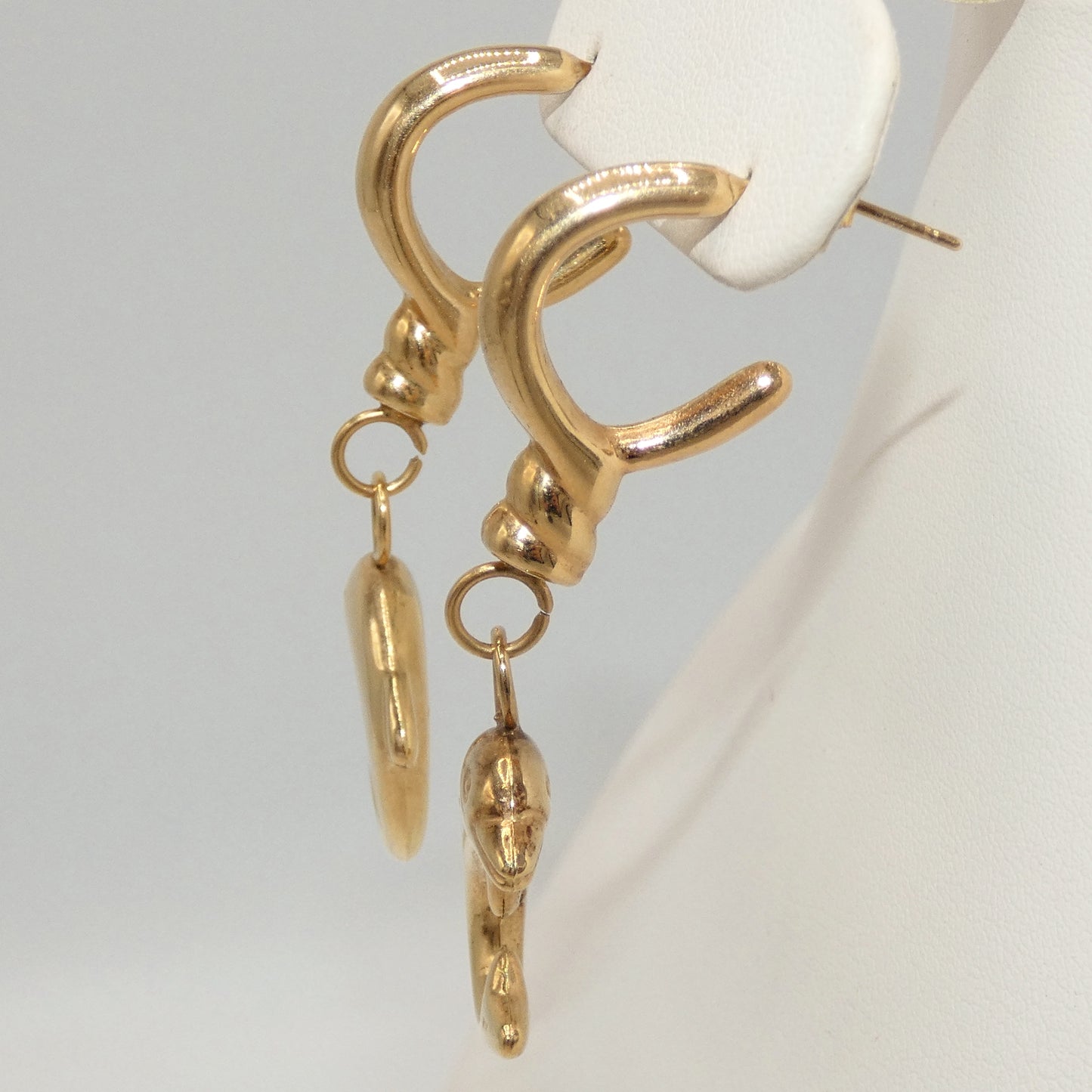 14K Gold Dolphin Earrings
